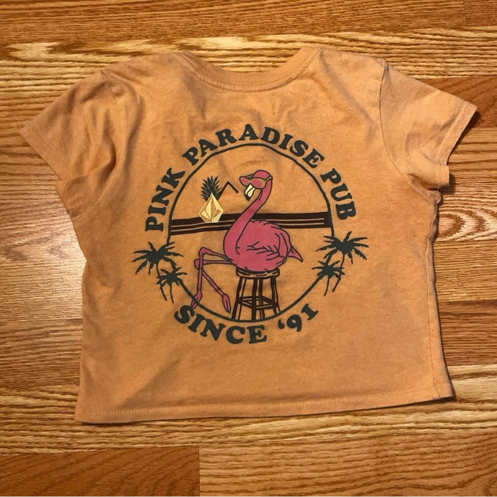 Volcom Kids Flamingo Graphic Tee - Orange